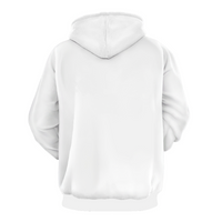 Customizable Hoodie Hooded White Printed Sweatshirt with Pockets-(4530728730687)- 25.58