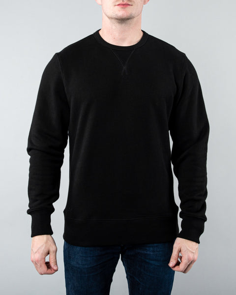 Crew Neck Sweater ~ Black-(4676140531775)- 54.99