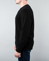 Crew Neck Sweater ~ Black-(4676140531775)- 54.99