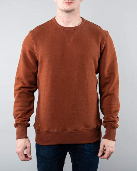 Crew Neck Sweater ~ Rust-(4676140466239)- 54.99