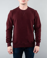 Crew Neck Sweater ~ Burgundy-(4676140597311)- 54.99