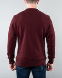 Crew Neck Sweater ~ Burgundy-(4676140597311)- 54.99