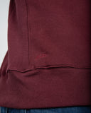 Crew Neck Sweater ~ Burgundy-(4676140597311)- 54.99