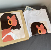 Toppies 2020 summer character t-shirts fashion girls tops short sleeve printing t-shirts korean women clothes 95% cotton-(4657934762047)- 8.82